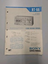 Sony Rt-66 Stereo Receiver Tape Deck Service Manual D-5255