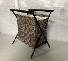 Vintage MCM Retro Wooden Folding Frame Sewing...