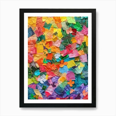 Collage 2 Kunstdruck gerahmt Wandbild Poster Leinwanddruck Bild