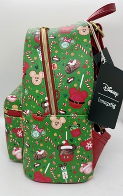 enlarge loungefly disney mickey mouse holiday treats mini backpack Loungefly Disney Mickey Mouse Holiday Treats Mini Backpack