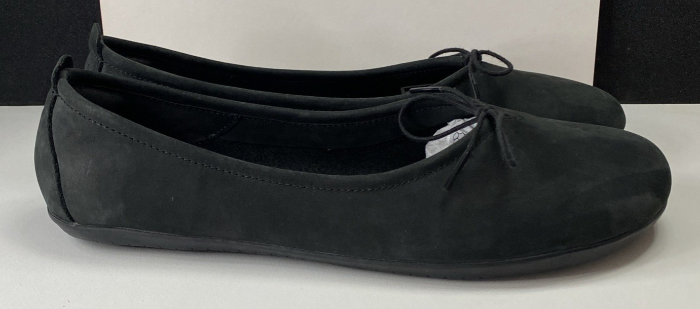 Vivobarefoot Ballet Flats Jing Jing Black Leather Barefoot Minimalist EU 41