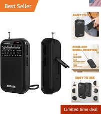 D220 Portable AM FM SW Radio - Lightweight, Battery-Operated Compact Design