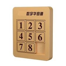 3x3 / 4x4 Magic Cube Number Sliding Klotski Game Cube Puzzle Brain Teaser Toys b