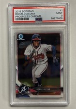 2018 Bowman - Chrome Prospects Ronald Acuña Jr. #BCP1 (RC) PSA 9