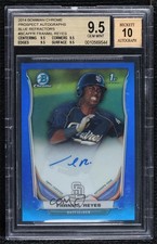 2014 Bowman Chrome Prospect Blue Refractor 76/150 Franmil Reyes BGS 9.5 Auto 8at