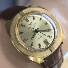 Vintage LONGINES WITTNAUER men's automatic watch C11KAS-2 date 1960s