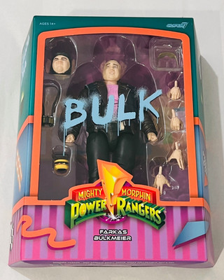 NEW Mighty Morphin Power Rangers Super7 Farkas BULK Bulkmeier 7'' Figure