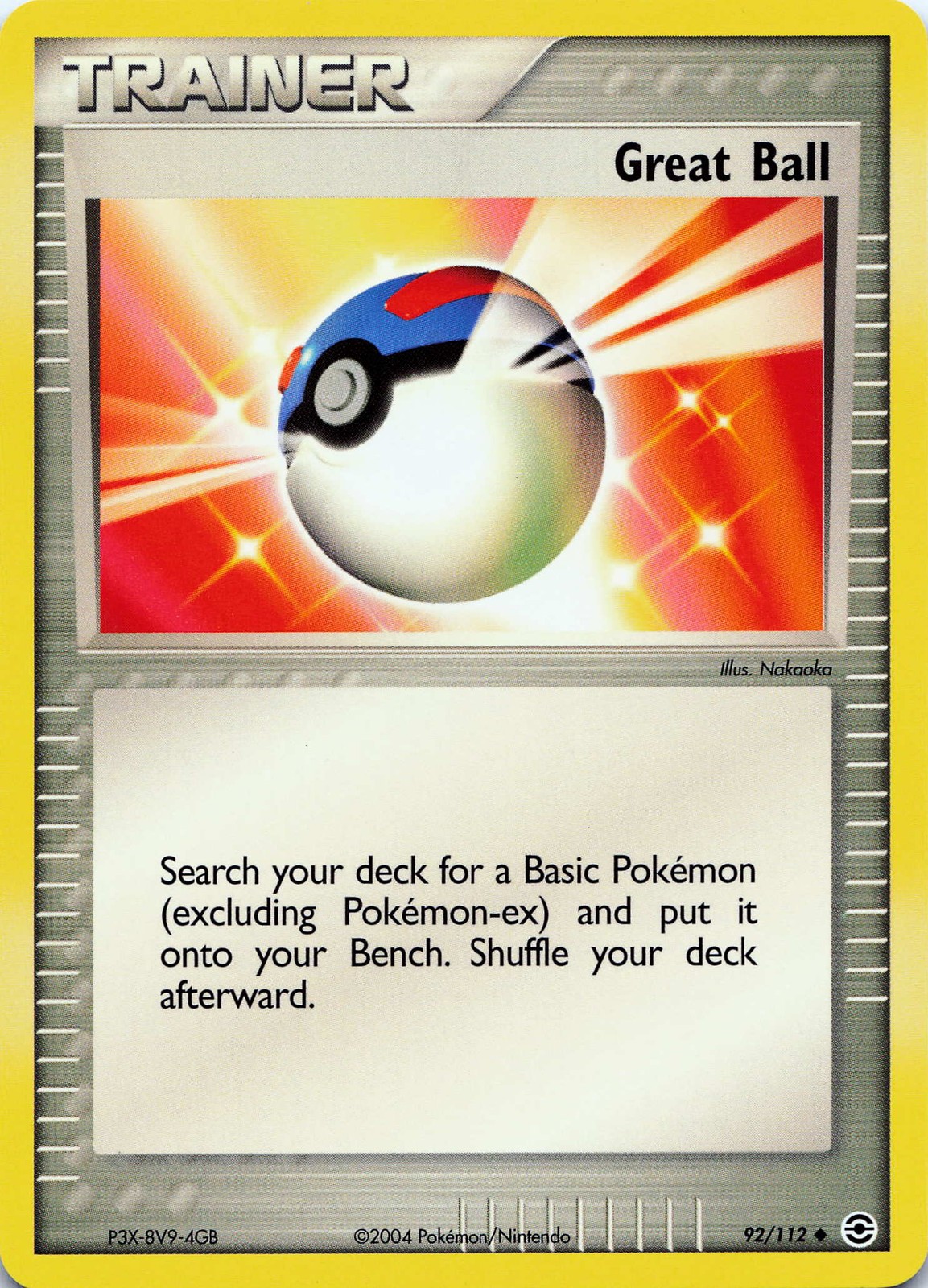 POKEMON Great Ball #92/112 Normal FireRed & LeafGreen NM