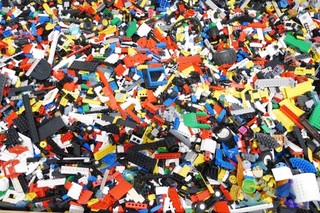 LEGO ® 19.55 kg parts bundle various parts colorful mixed many colors B STOCK