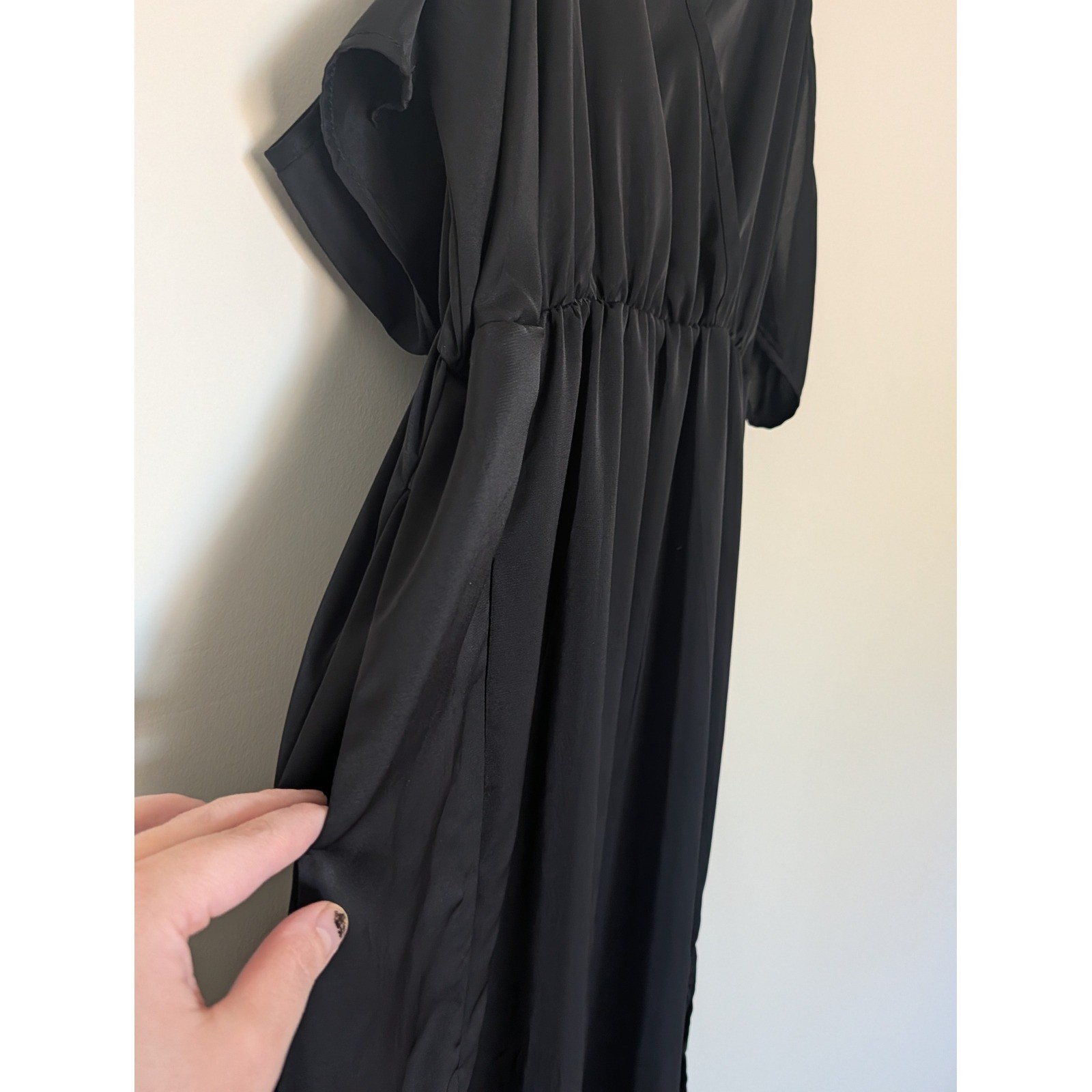 Bloomchic Womens 12 Solid Black Cold Shoulder Lon… - image 5