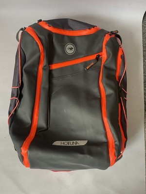 Hot Tuna wasserdichter Rucksack - schwarz mit roten Akzenten