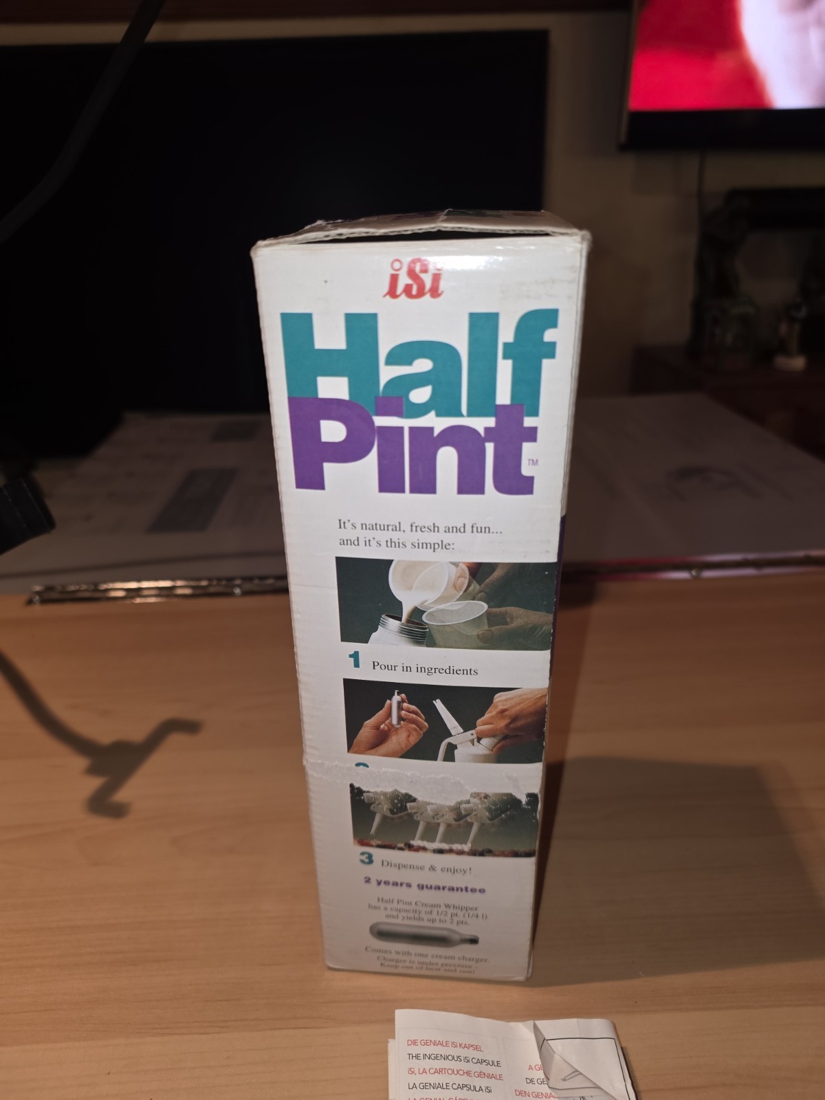 ISI Mini Easy Whip Cream Whipped Cream Maker Half Pint Dispenser