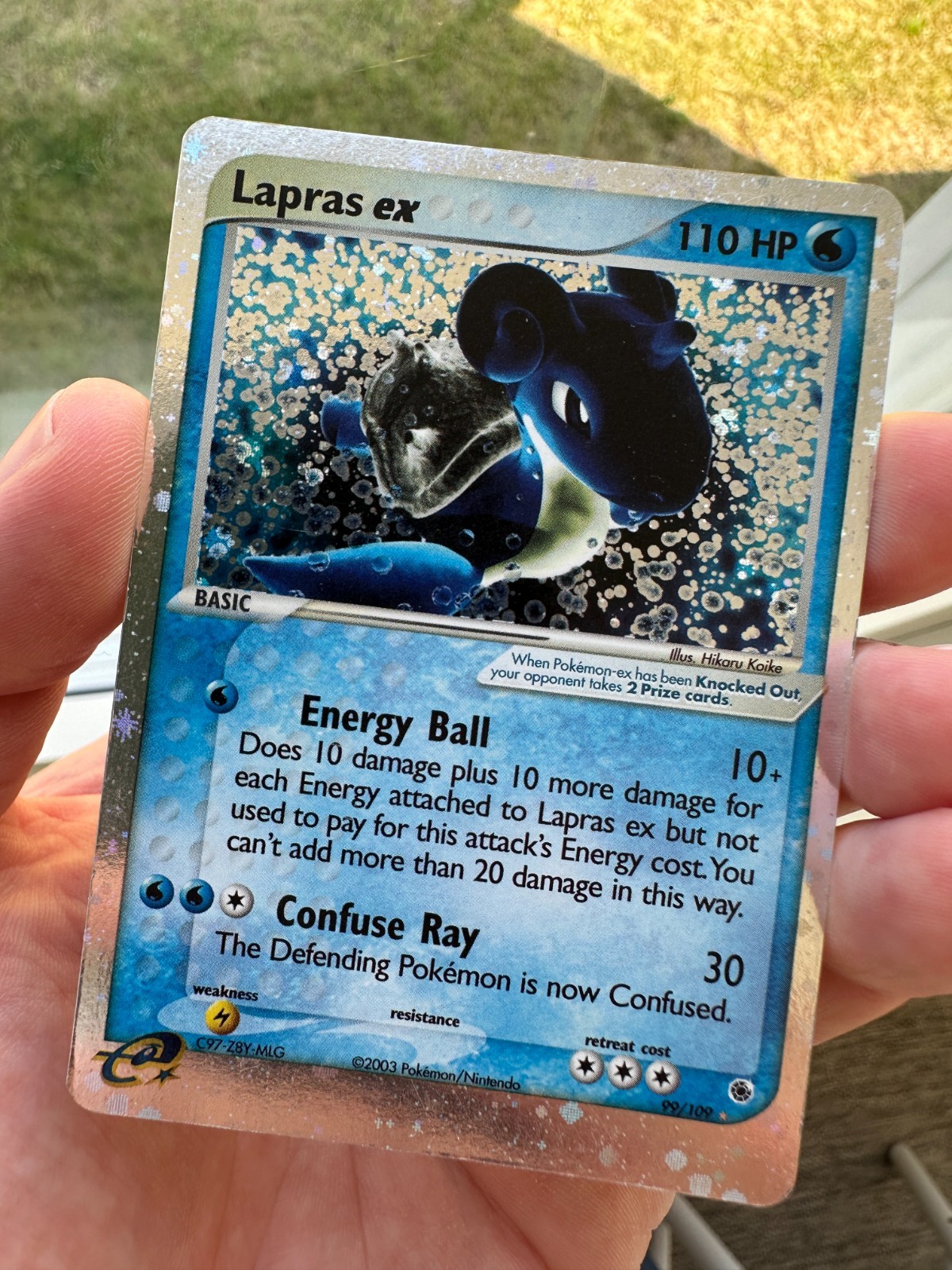 Pokemon Lapras ex 99/109 EX Ruby & Sapphire Ultra Rare Holo 2003 LP