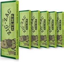 Hemp Rolling Papers 1¼ Size (6 Bookets) - 50 Sheets Each