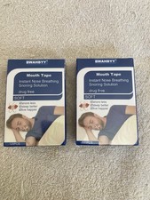 Hypoallergenic For Sensitive Skin Snore Mouth Tape 2 Packs 120 Pcs Each
