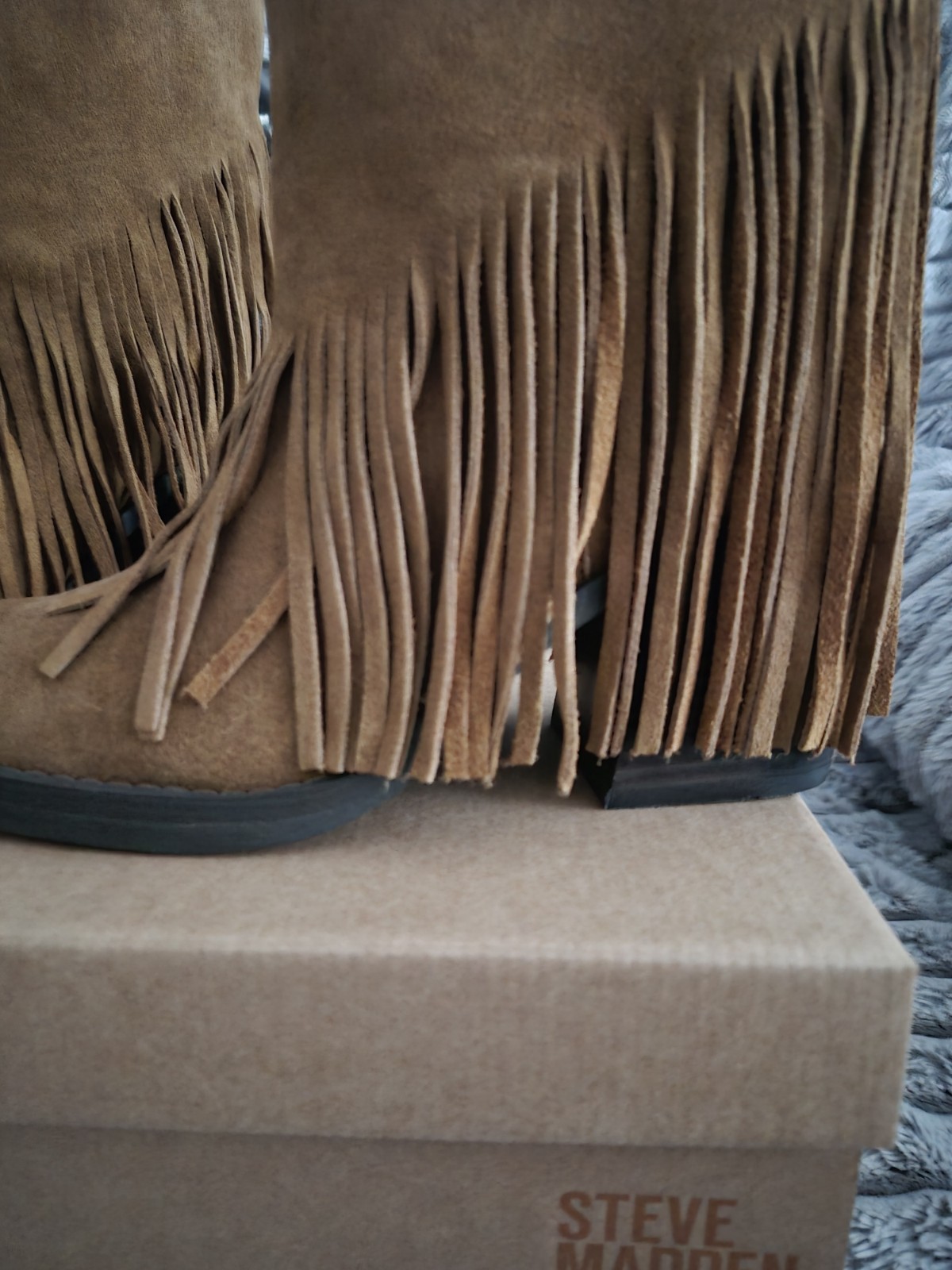 Steve madden Pia Fringe boots size 6 womens Rrp £220 image 5