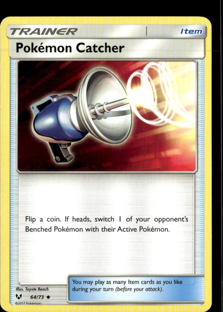 Pokemon Pokémon Catcher 64/73 Shining Legends Non Holo Uncommon 2 Card Lot LP