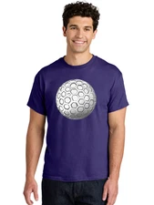 Hexagon-Sphere Mens Graphic Tee, 100% Cotton, Casual Summer Wear