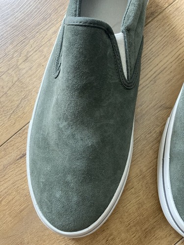 Men’s M&S Genuine Suede Casual Beach Garden Shoes. Green. UK 10 - Picture 3 of 7