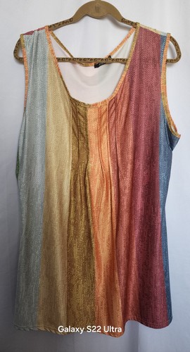 (2) LILY by FIRMIANO Women's Plus Sz 2X Sleeveless Tank Top EXCELLENT - Picture 2 of 6
