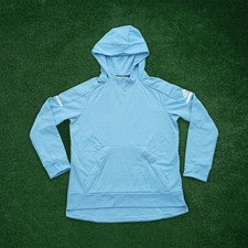 Adidas Women's Light Blue 2018 Sideline Squad Blank Pullover Hoodie Fleece