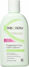 Phisoderm Cream Cleanser Sensitive Skin Alcohol Free Fragrance Free 6oz 6 Pack
