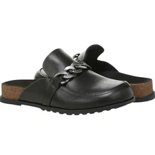 Vionic Women’s Georgie Mules Black Leather Clogs Slip On Shoes Size 6, 6.5 NEW