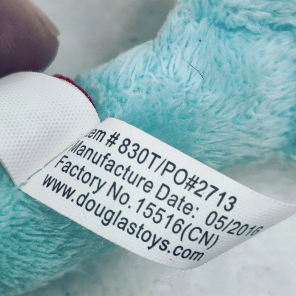 SPIKE the Plush Blue NARWHAL Small Stuffed douglas - Image 4 of 4
