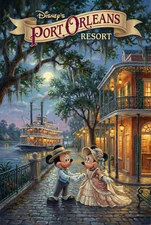 Disney's Port Orleans Resort Poster MATTE 11X17 Mickey Mouse Minnie