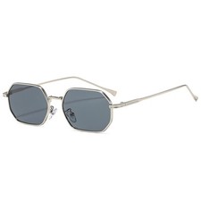 Metal polygonal fashion sunglasses driving outdoor men's women's sunglasses