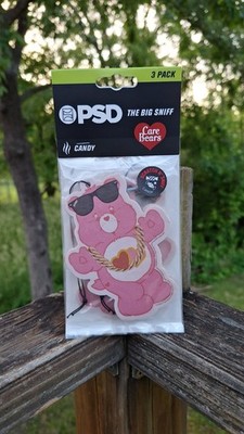 PSD Air Freshener One 3 Pack Candy Scent Car Truck Pink Care Bear Cute Adorable 