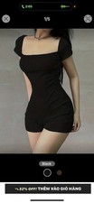 Women s black short jumpsuit, size M. New.