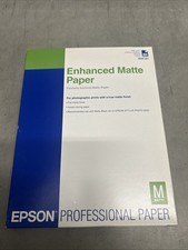 OPENED - Epson Enhanced Matte Inkjet Photo Paper 8.5"x11'  Approx 40-50 sheets 