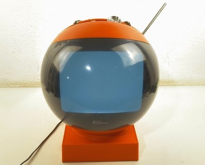 Vintage JVC Videosphere Nivico TV Retro Space orange | eBay