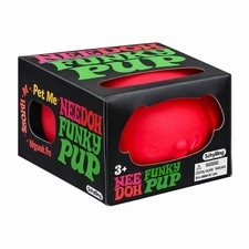 NeeDoh Funky Pup Hot Pink Squishy Stress Toy Sensory Fidget Ball Kids New
