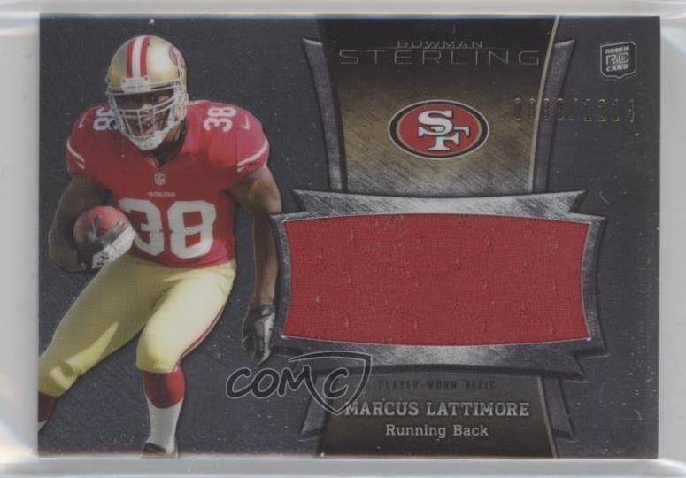 2013 Bowman Sterling Jumbo Rookie Relic /1214 Marcus Lattimore #BSJRR-ML RC 1ai1