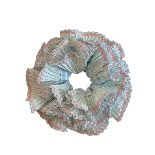 Multilayer Large Lace Hair Tie Elastic Exaggerated Hair Ring Daily - Picture 13 of 18