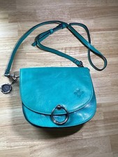 Patricia Nash Turquoise Leather Shoulder Bag 10th Anniversary