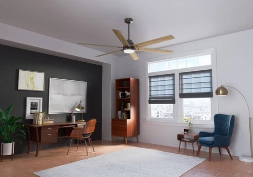 72" Hunter Gravity Noble Bronze LED Smart Ceiling Fan - Picture 6 of 7