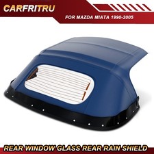 Blue Convertible Soft Top W Glass Window Rain Rail For Mazda Miata 1990-2005 Blue Convertible Soft Top W Glass Window Rain Rail For Mazda Miata 1990-2005