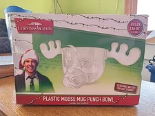 ICUP National Lampoon’s Christmas Vacation Marty Moose Mug Punch Bowl - Clear
