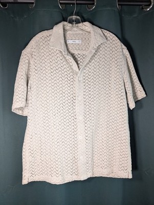 MNG Crocheted Knit Men's S, Summer Festival Boho Beach 