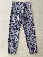 MARIKA High Rise Athletic Leggings Floral Animal Print Neutrals Size M