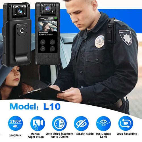 4K Pocket 1080P Camcorder Mini Police Body Camera HD 120° Video DVR IR Night Cam - Picture 20 of 24