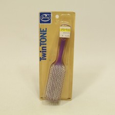 VTG Goody Twin Tone 356 Hairbrush Purple Finishing Brush Purse Size