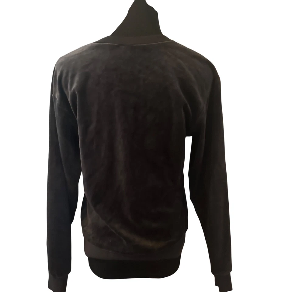 American Apparel Jersey Terciopelo Negro Top Talla XS Foto 2 de 4