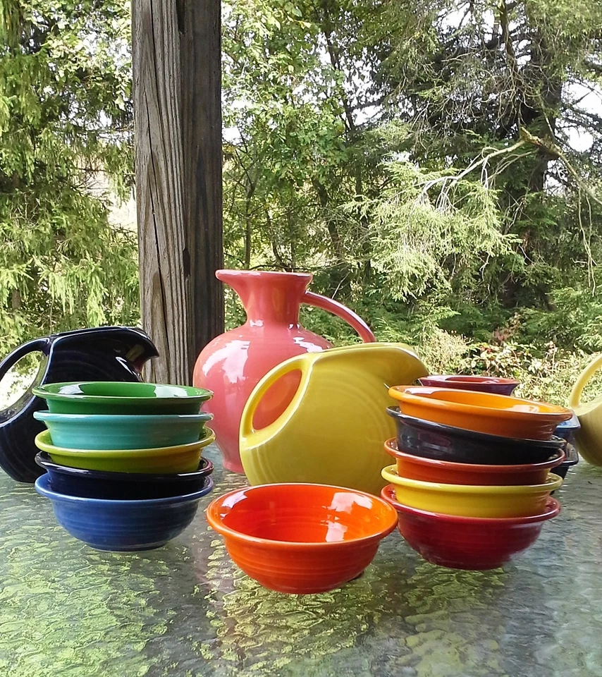 FIESTA 9 oz SALSA BERRY ice cream DESSERT BOWL poppy orange NEW