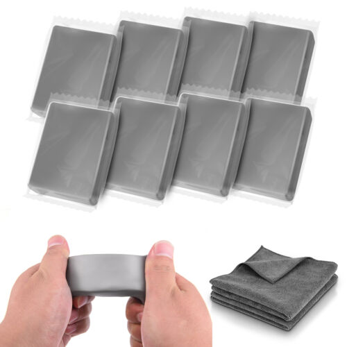 8Pcs Car Clay Bar &Cleaning Towels Premium Grade No Scratch Magic Clay Bars Set