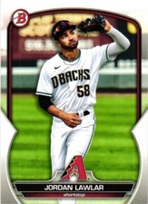 2023 BOWMAN PROSPECTS JORDAN LAWLAR PAPER BASE BASEBALL CARD #BP-92