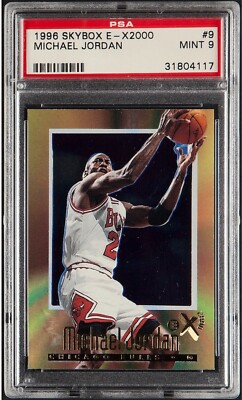 1996 Skybox E-X2000 Michael Jordan #9 PSA Mint 9